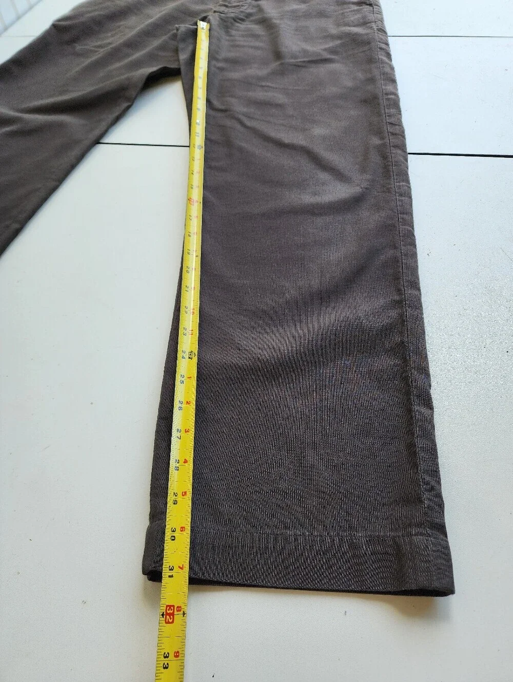 Banana Republic Emerson Chinos Brown Gray 100% Cotton Size 34 X 32